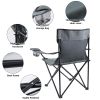 YSSOA Portable Folding Grey Camping Chair; 1-Pack