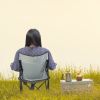 YSSOA Portable Folding Grey Camping Chair; 1-Pack