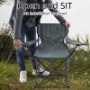 YSSOA Portable Folding Grey Camping Chair; 1-Pack