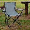 YSSOA Portable Folding Grey Camping Chair; 1-Pack