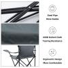 YSSOA Portable Folding Grey Camping Chair; 1-Pack